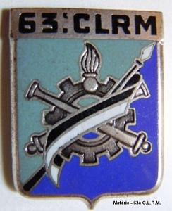 Materiel - 63e CLRM